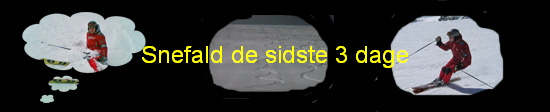 Snefald de sidste 3 dage